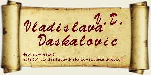 Vladislava Daskalović vizit kartica